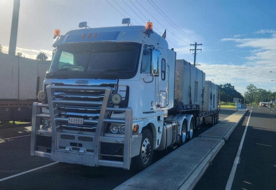 Select Haulage truck on an outback Queensland road