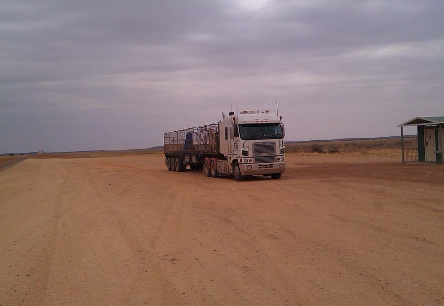 Select Haulage truck on an outback Queensland road